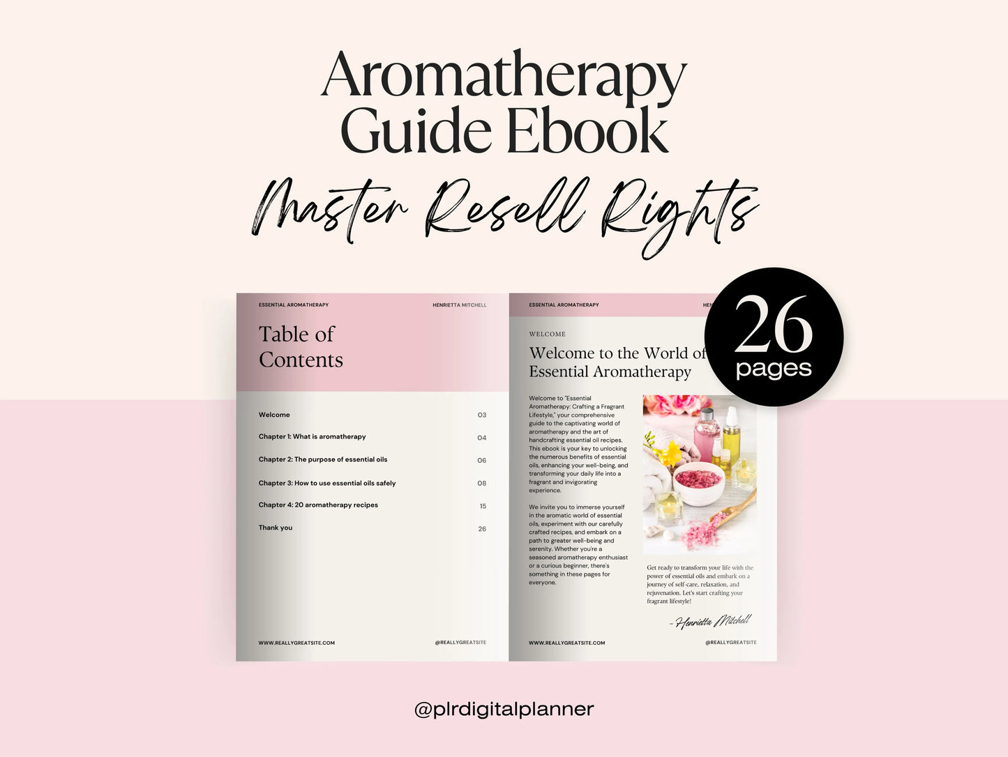 MRR 20 Aromatherapy Recipes Ebook