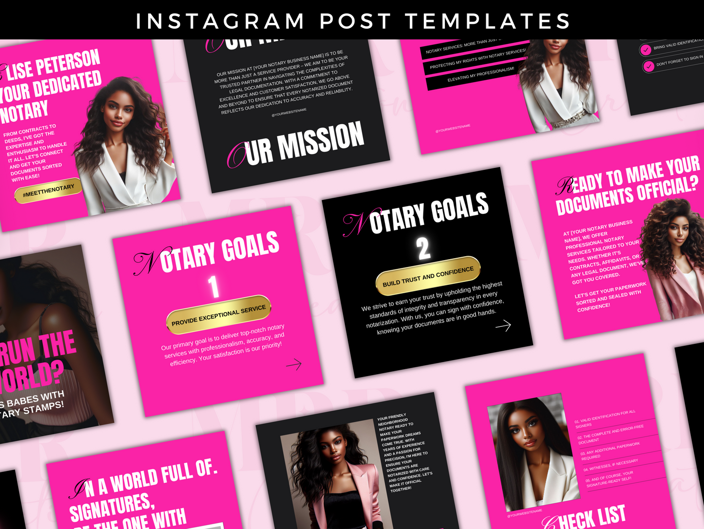 Notary Instagram Post Canva Templates
