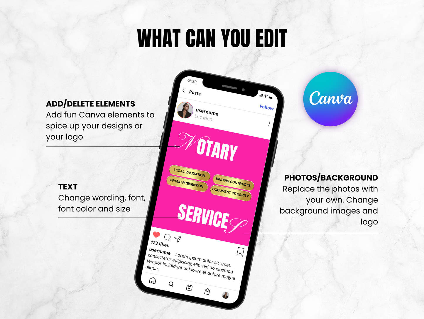 Notary Instagram Post Canva Templates