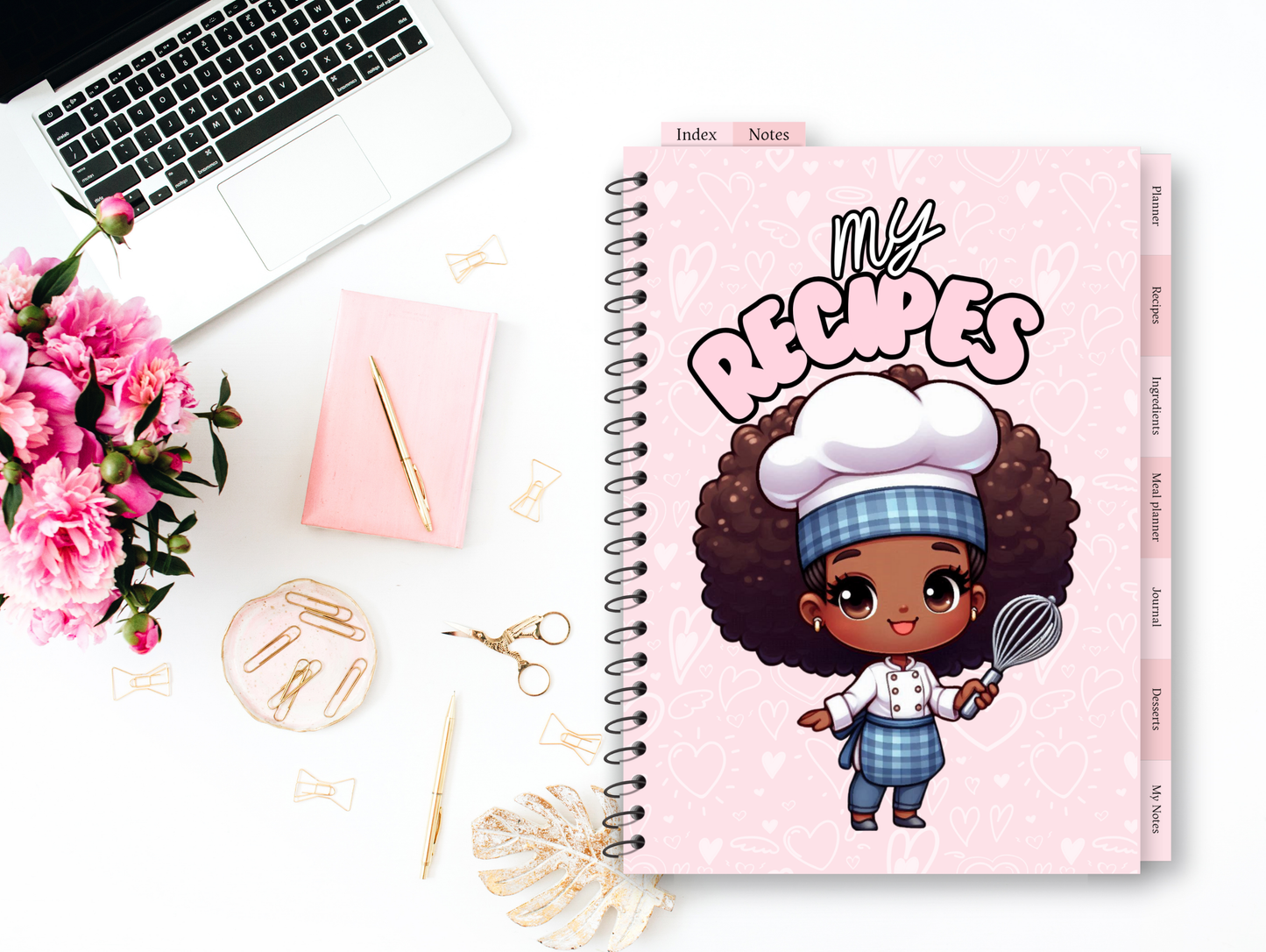 Chibi Afro American Women Clipart