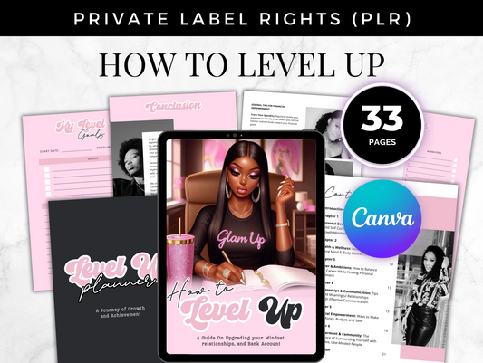 PLR How to level Up Journal