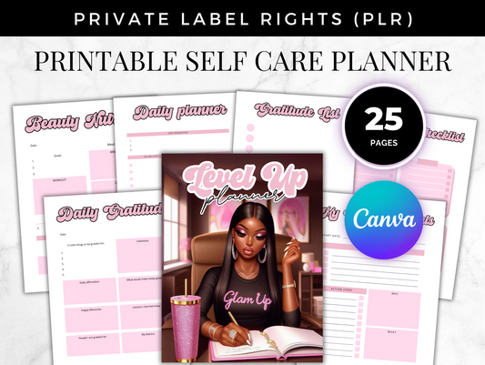 PLR Printable Self care planner