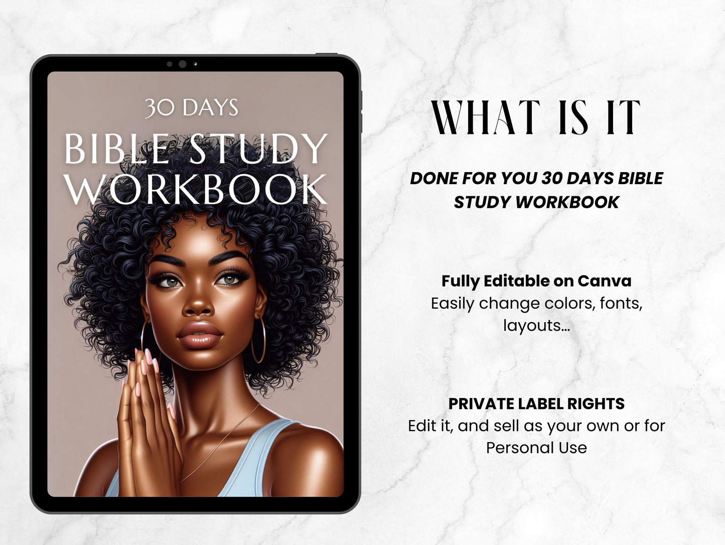 PLR 30 Days Bible Study Guide Journal