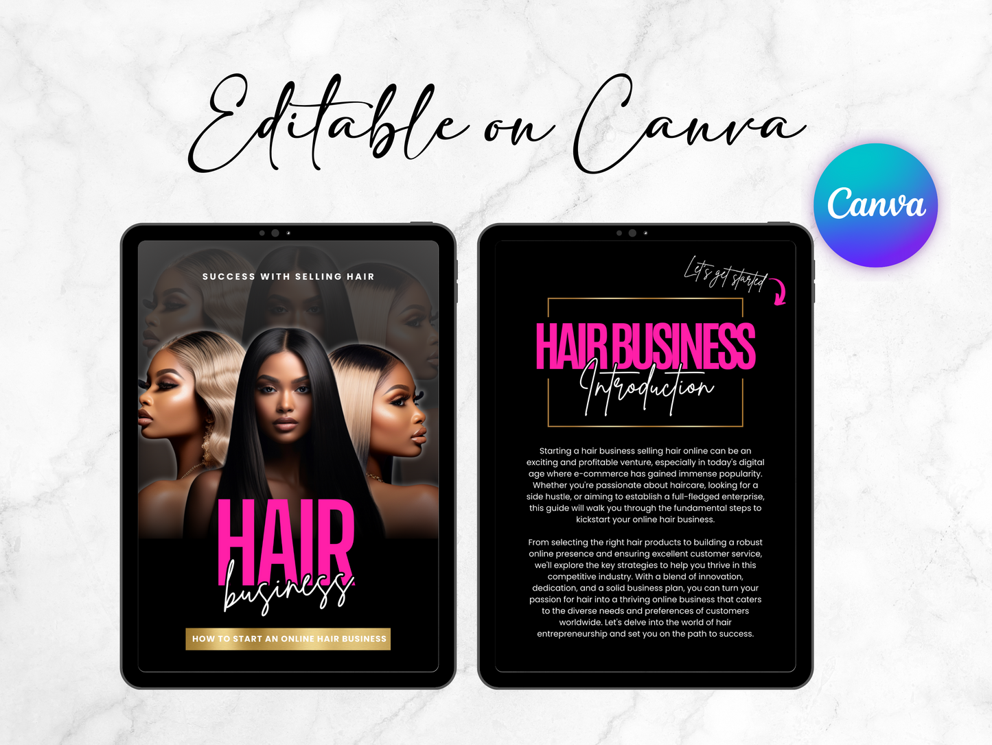 PLR How to Start an Online Hair Business ebook