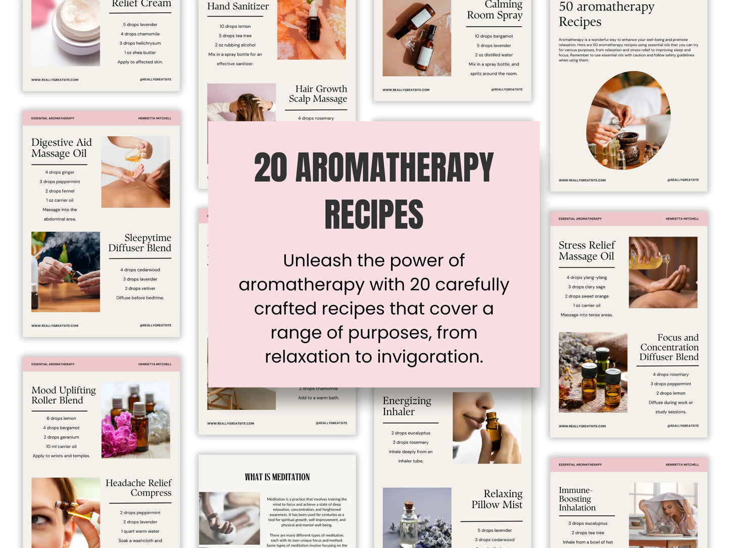 MRR 20 Aromatherapy Recipes Ebook