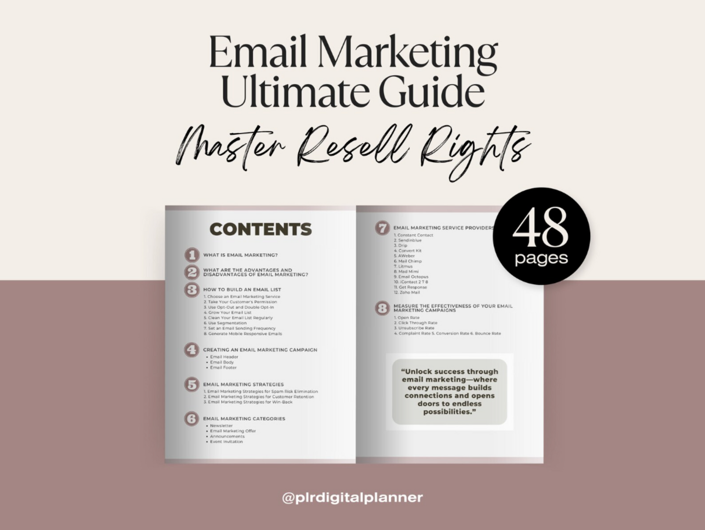 Master Resell Rights Email Marketing Ebook