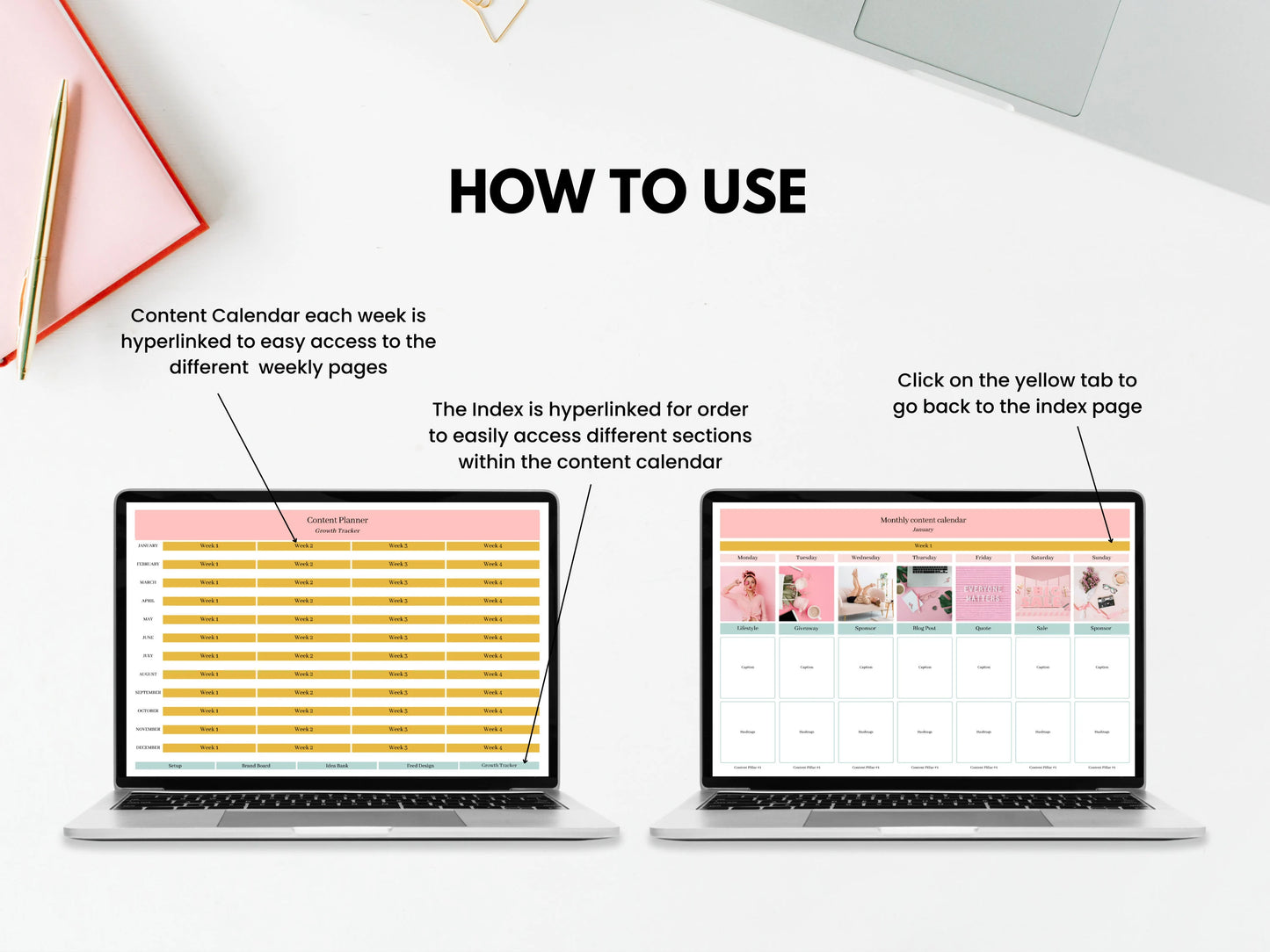 PLR Social Media Content Calendar Template