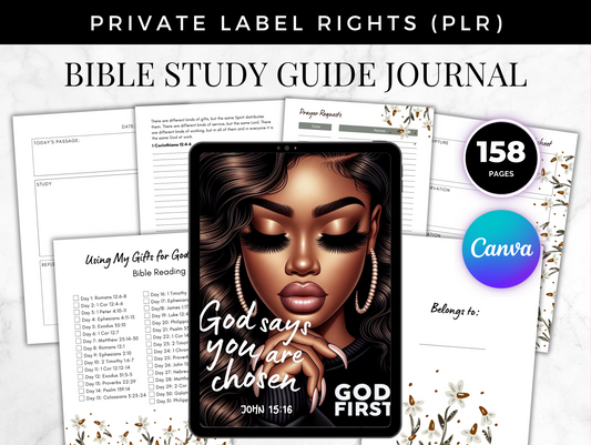 PLR Printable and digital Bible reading plan journal