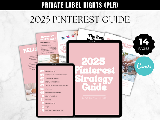 Master Resell Rights 2025 Pinterest Strategy Guide Ebook