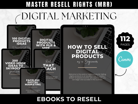 Master Resell Rights (MRR) Digital Marketing ebooks