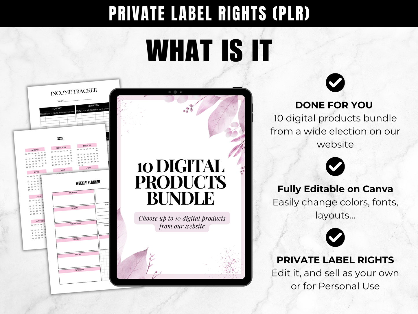 PLR Custom Digital Product Bundle