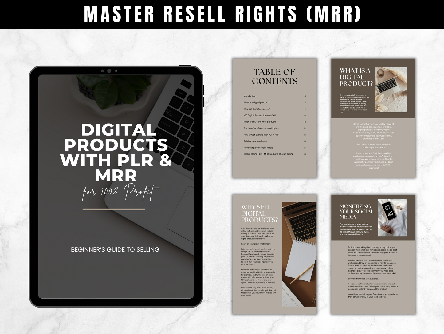 Master Resell Rights (MRR) Digital Marketing ebooks