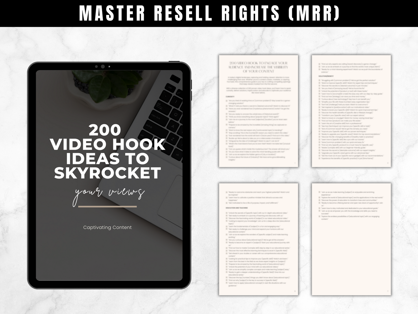 Master Resell Rights (MRR) Digital Marketing ebooks