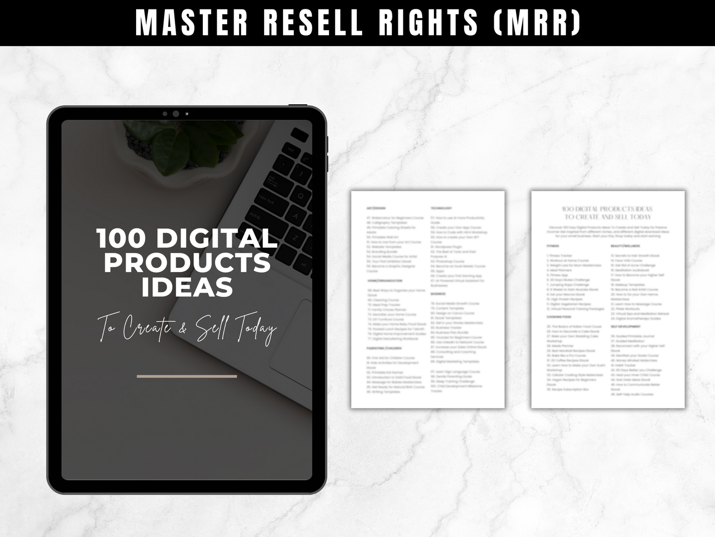 Master Resell Rights (MRR) Digital Marketing ebooks