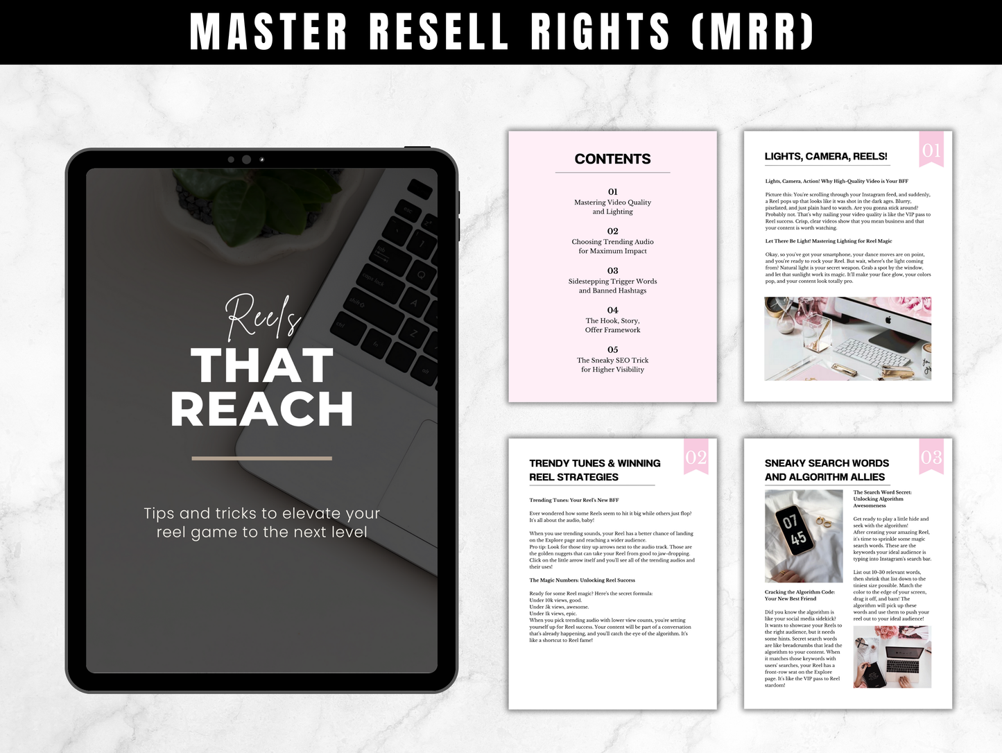 Master Resell Rights (MRR) Digital Marketing ebooks