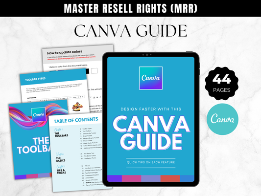 Canva Guide Template with Master Resell Rights