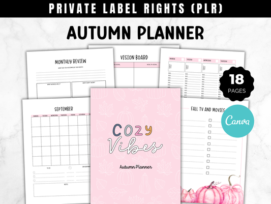 PLR Autumn planner