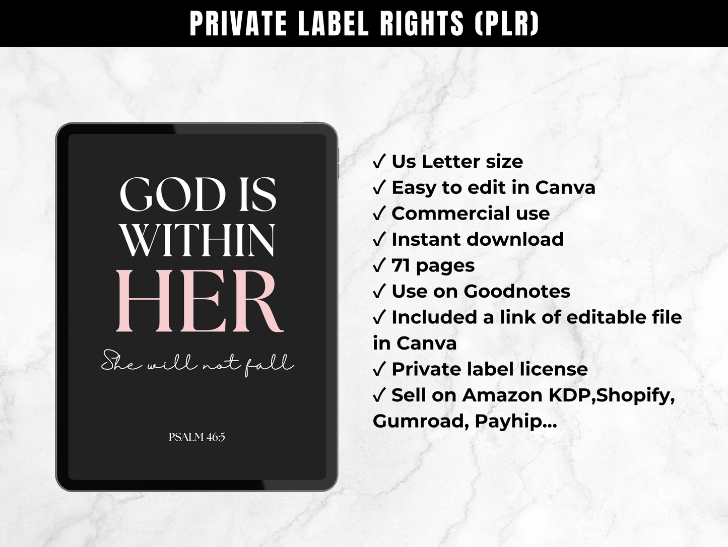 PLR Bible Journal Psalm 46:5