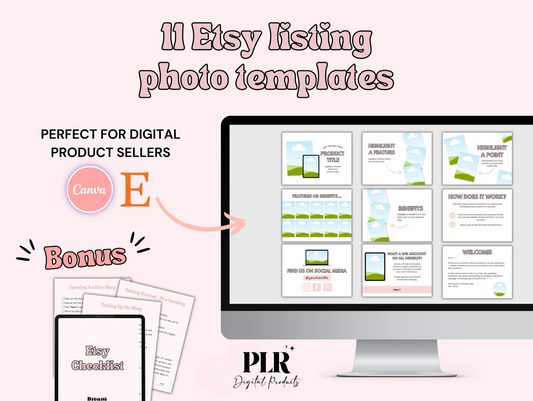 Etsy listing photo templates for digital products