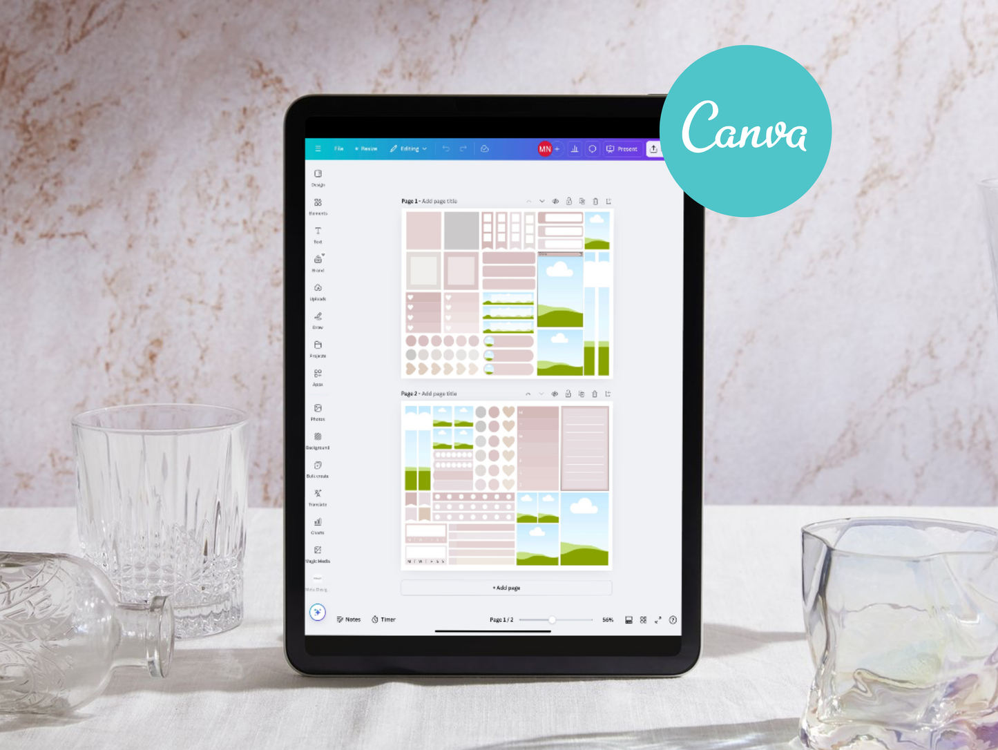 Canva Sticker Sheets Template