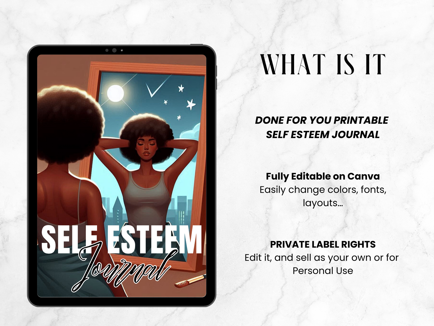 PLR Self esteem journal