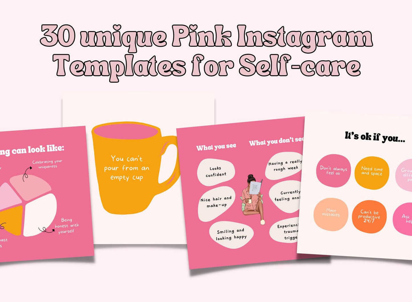 PLR Self Care Instagram Templates