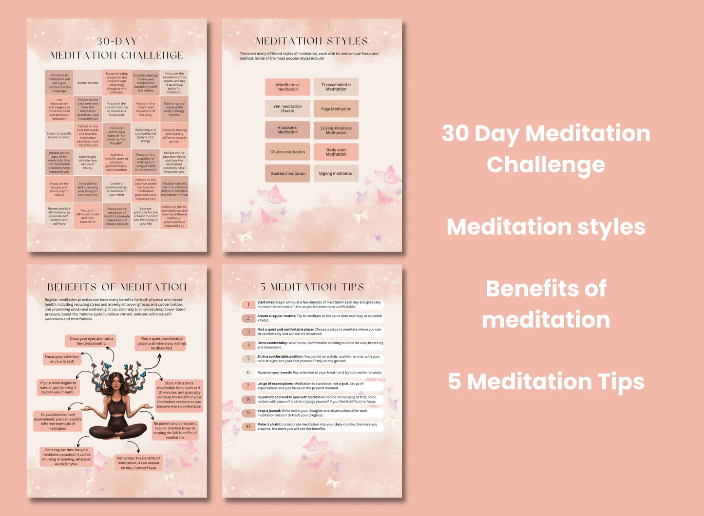 PLR Meditation Workbook Template