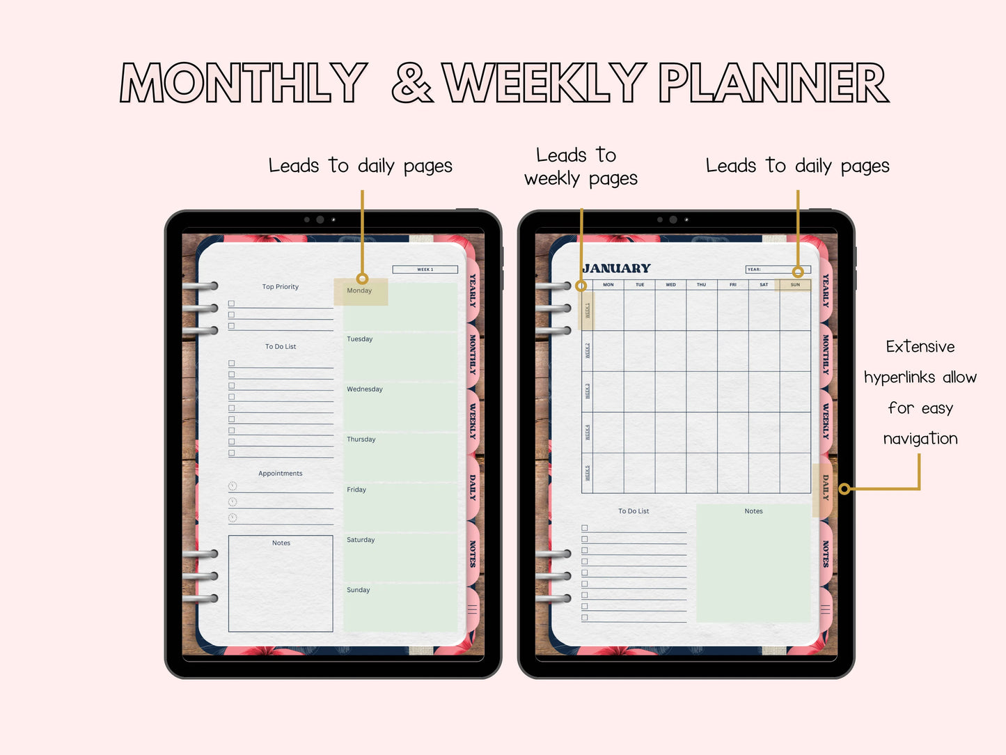 PLR Canva Realistic digital planner TEMPLATE