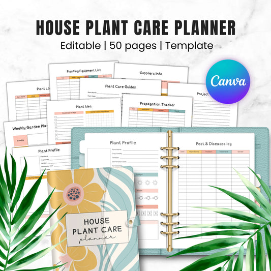 PLR House Plant Care Planner