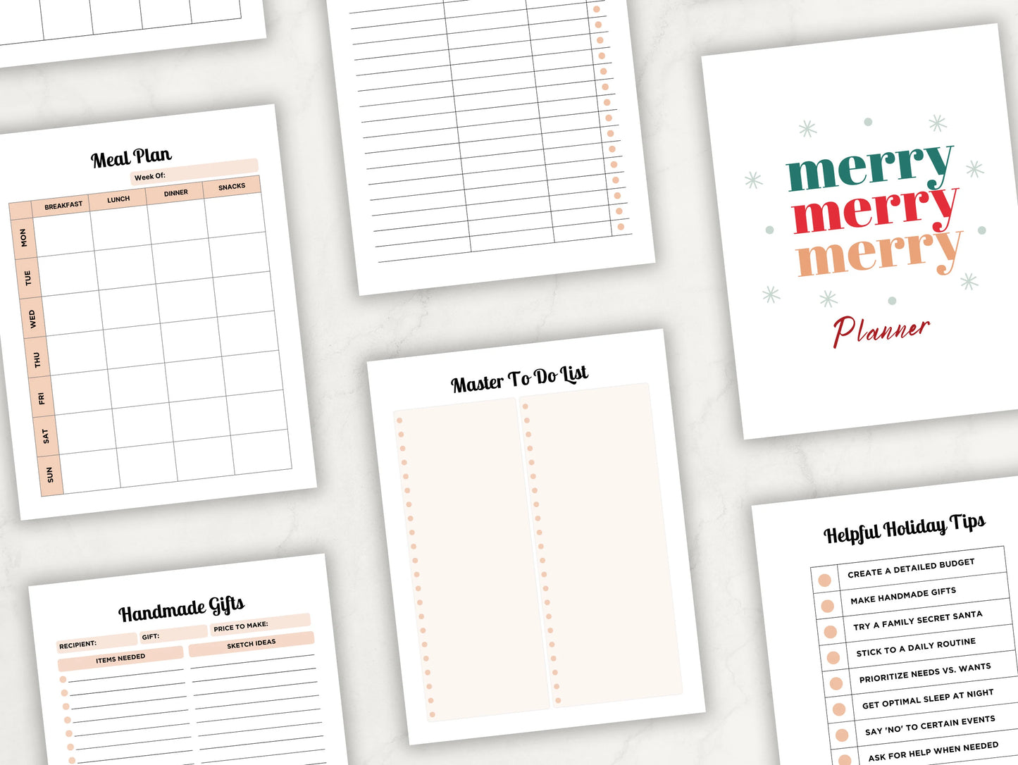 PLR Christmas Planner