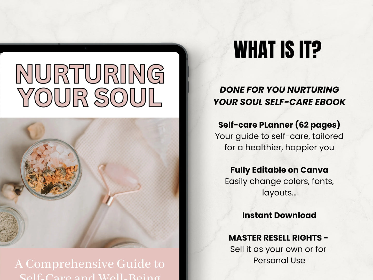 Master Resell Rights Nurturing Your Soul Self Care Ebook