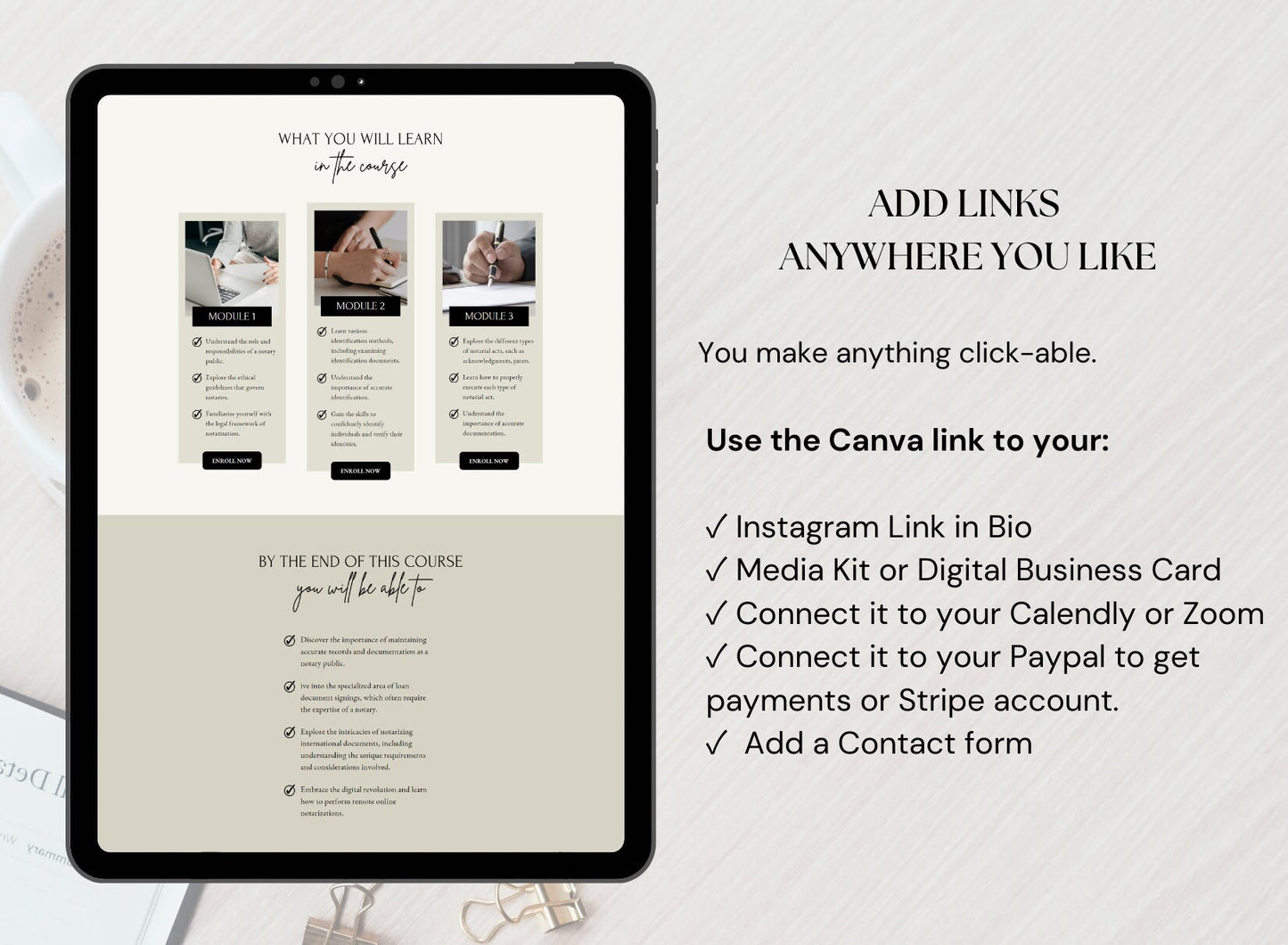 Notary Canva Website Template