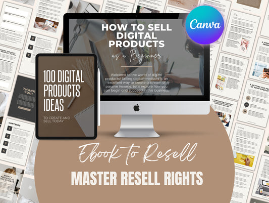 Master derechos de reventa Cómo vender productos digitales como libro electrónico para principiantes