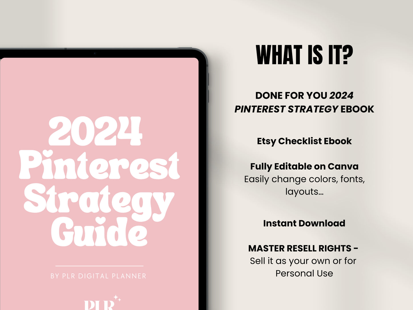 Master Reell Rights 2024 Guía de estrategia de Pinterest Ebook
