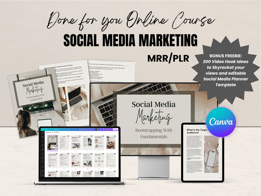 Master Resell Rights Social Media Marketing Online Course Ebook