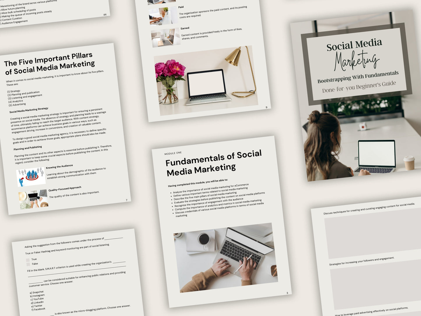 Libro electrónico del curso en línea Master Reell Rights Social Media Marketing