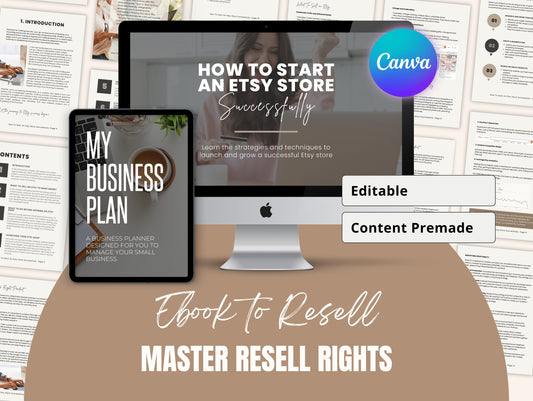 Master Resell Rights How to Start an Etsy Shop Successfully Ebook