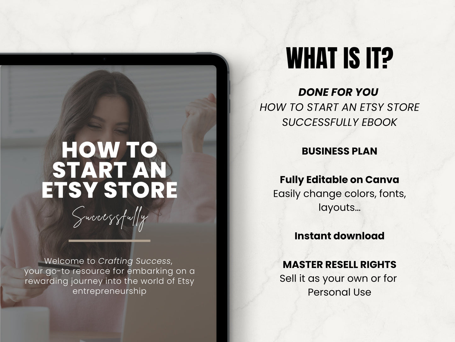 Maestro de derechos de reventa Cómo iniciar una tienda en Etsy con éxito Libro electrónico